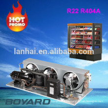 r22 r404a boyang lanhai price split condensing unit 50hz 0.75~3 hp for Stainless steel temperature wine Cooler